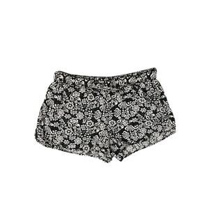 AEROPOSTALE SOFT FLOWY‎ ELASTIC WAIST DRAWSTRING  FLORAL BLACK & WHITE SHORTS M